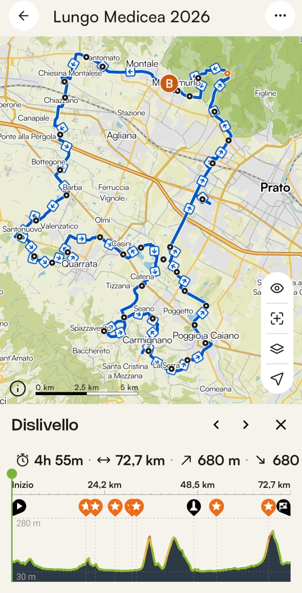 Percorso Il Magnifico - La Medicea